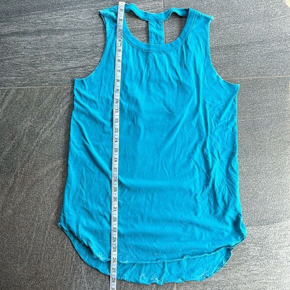 NWOT Chaser Sleeveless Tank Top Cut-Out Back Festival Style in Turquoise Small - Picture 16 of 16